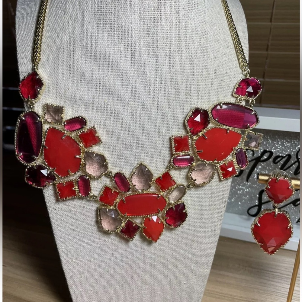 Kendra Scott Melissa selma Statement In Fire Discontinued - Picture 5 of 6